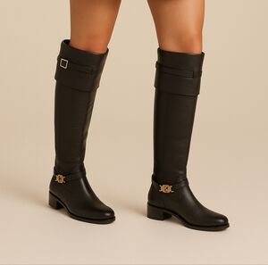 Luz Da Lua Black boots Knee High Size 5